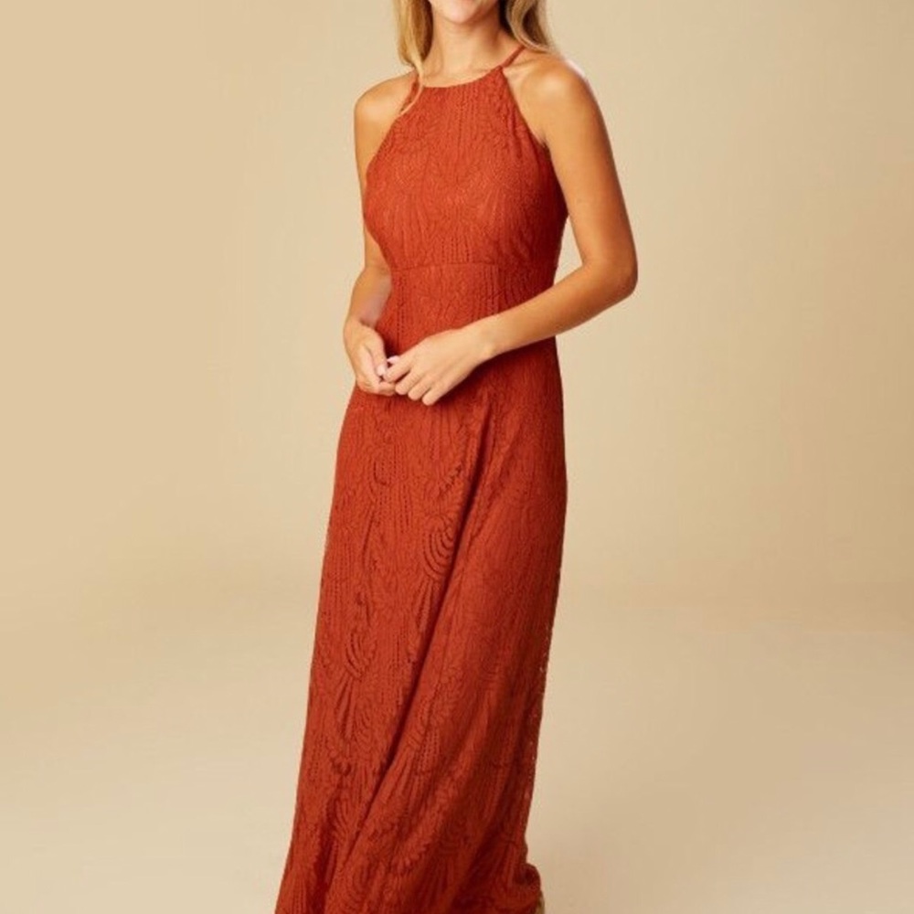 Altar’d State Burnt Orange/Terracota Maxi dress M